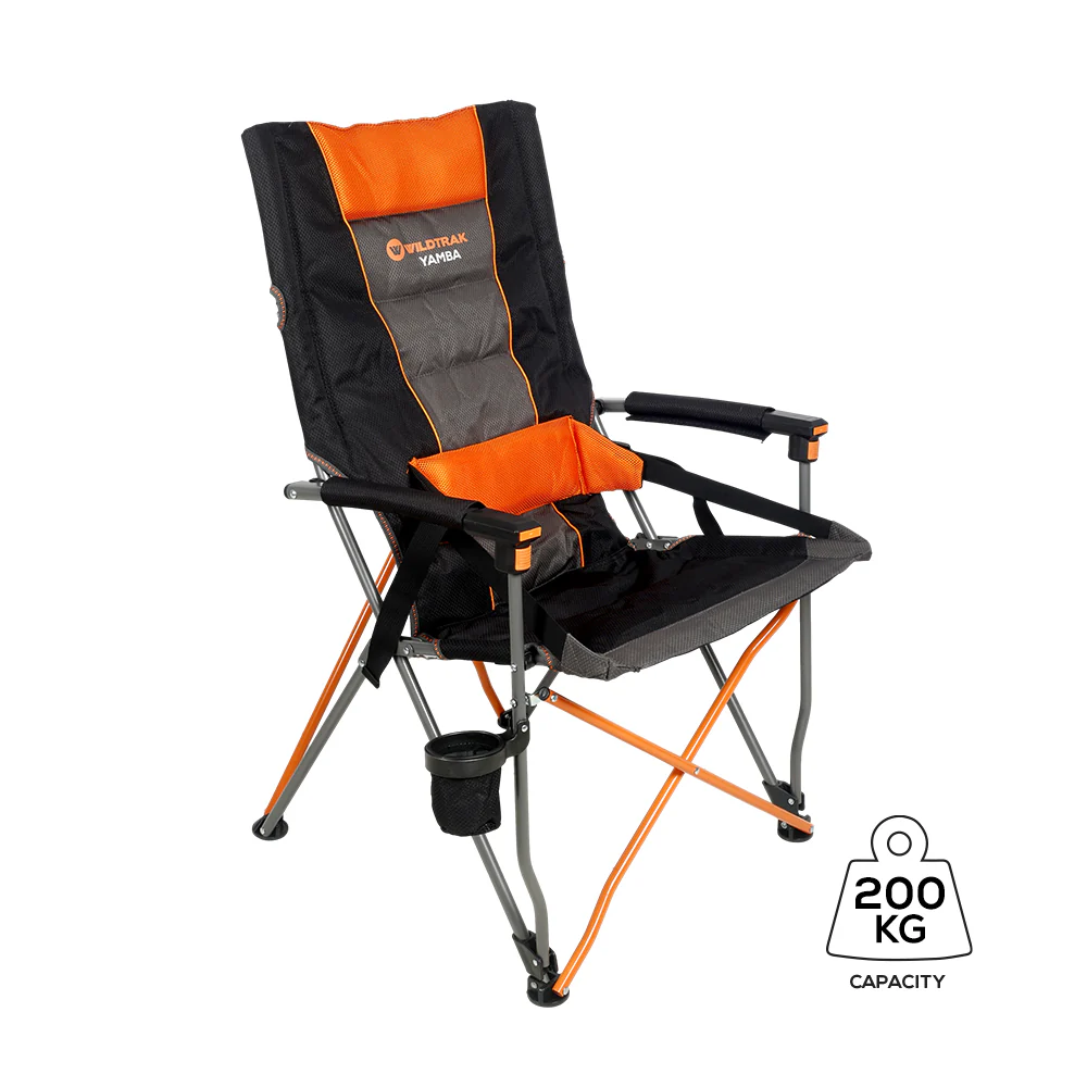 Wildtrak Leisure YAMBA SOLID ARM LUMBAR CHAIR 200KG WR 109X64X69XCM