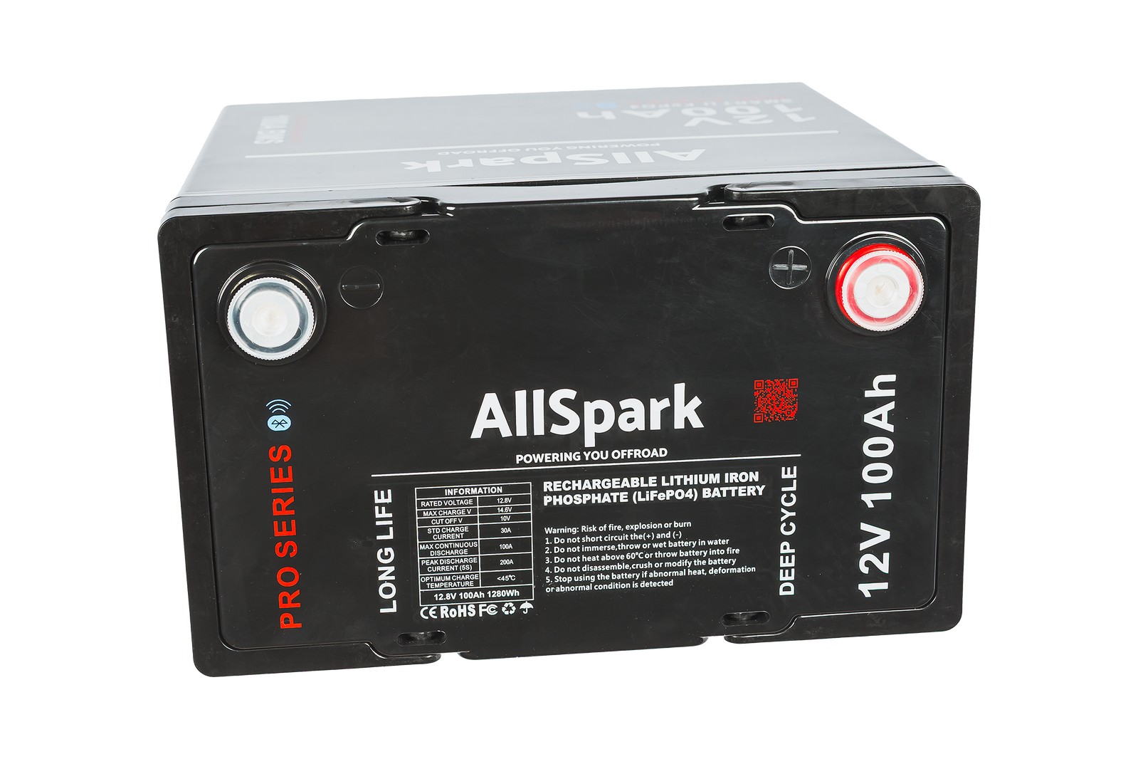 AllSpark 100ah Lithium Battery 12V with Bluetooth IP65 AS-12100PRIMEBT - Image 5