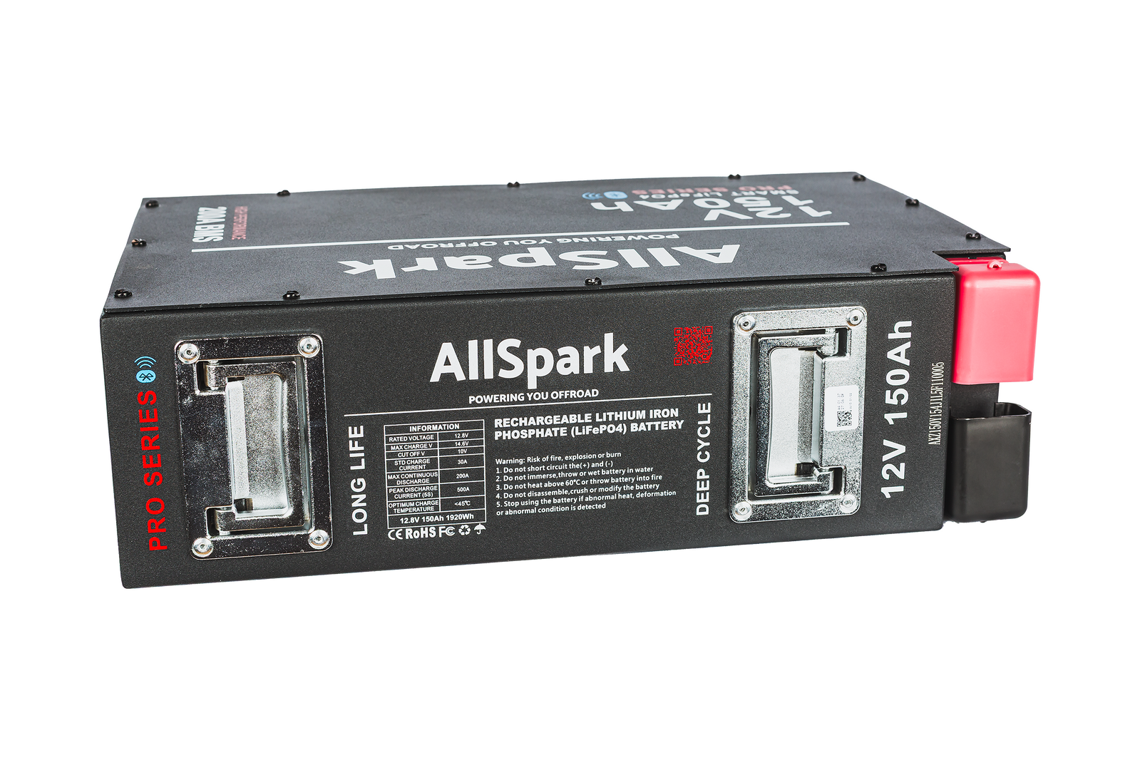 Allspark 150Ah Slimline Lithium Battery with Bluetooth 12V AS-12150SLIMBT - Image 3