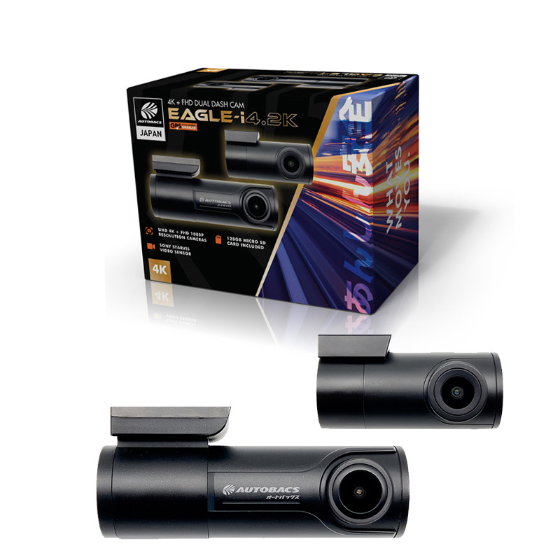 Autobacs EAGLE-i4.2K Ultra Vision 4K Wi-Fi GPS Dash Cam